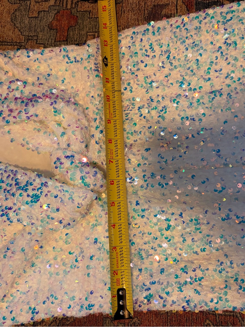 NWOT Show Me Your Mumu Martina Sequin Jumpsuit White Size Medium - Picture 8 of 8